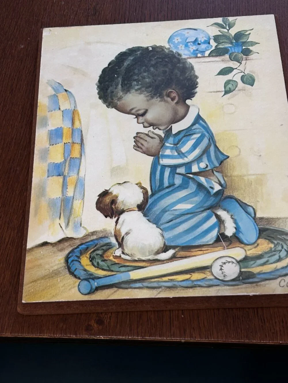 Vintage Coby art prints children praying
